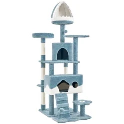 Yaheetech 72.5"H Ocean-themed Cat Tree For Indoor Cats, Blue -Furniture GUEST c2895f6c 39ac 48bd 9ac1 7dcfe8de20bc