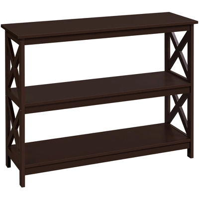 Yaheetech 3-Tier Wooden Console Table X Design Entryway Table 7 Yaheetech 3-Tier Wooden Console Table X Design Entryway Table - Image 7