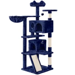 Yaheetech 57"H Plush Cat Tree Condo For Kittens/Small Cats -Furniture GUEST c3b2284e 84d8 4041 b18c 0f3ae8e1ab69