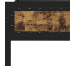 Yaheetech Industrial Metal Platform Bed With Wooden Headboard And Footboard -Furniture GUEST c4824093 e611 48cf 96ac 77da2a1fe51d