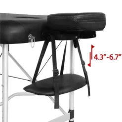Yaheetech Portable Aluminium 3 Folding Massage Tables With Non-Woven Bag Black 14 Yaheetech Portable Aluminium 3 Folding Massage Tables With Non-Woven Bag Black -Furniture GUEST c4b39fac 44c1 45bb a962 d31791c20107 1