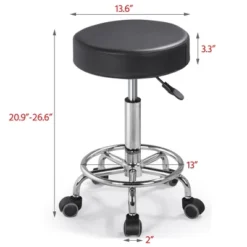 Yaheetech Adjustable Swivel Stools With Wheels For Medical/Tattoo/Dental/Facial/Massage/Spa/Drafting -Furniture GUEST c54b001c 450a 4203 858b 0b7b989d387f