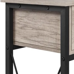 Yaheetech 3 Tier Console Table Sofa Table With Power Outlet, Gray -Furniture GUEST c55df6d3 4b71 457c b7ea ff30fbc98121