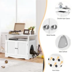 Yaheetech Pet Litter Box Enclosure With Storage Shelf 8 Yaheetech Pet Litter Box Enclosure With Storage Shelf -Furniture GUEST c58d087c 9333 4f73 b533 8d15c753f5b6