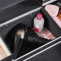 Yaheetech Rolling Makeup Train Case Aluminum Cosmetic Case -Furniture GUEST c5986d93 6a73 4afd 823d 0f651fae05db