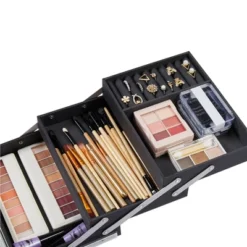 Yaheetech Rolling Makeup Train Case Professional Aluminum Cosmetic Case -Furniture GUEST c7099915 6789 466b b70f 0e518adde0d9