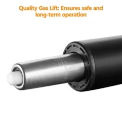 Yaheetech Faux Leather Mid Back Home Office Desk Chair With Chrome-plated Metal Base -Furniture GUEST c8200848 45fd 4be8 9dba b30fb72a6305