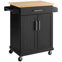 Yaheetech Rolling Kitchen Island Kitchen Cart With Towel Rack & Drawer -Furniture GUEST c8c2d71c eb37 4854 83aa 49e4088dbadc