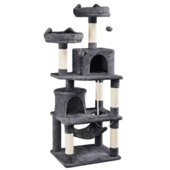 Yaheetech 62.2"H 3-Level Cat Tower With 2 Condos For Indoor Cats 19 Yaheetech 62.2"H 3-Level Cat Tower With 2 Condos For Indoor Cats -Furniture GUEST c93a0bfb 13da 4d36 8e35 b0f6587d8eb2