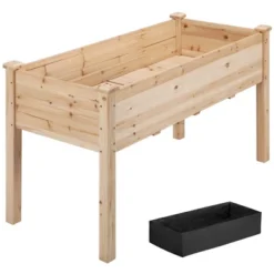 Yaheetech Fir Wood Garden Bed Planter Raised Bed -Furniture GUEST c97d7fc0 5516 4012 bdf1 c3372286f6d8