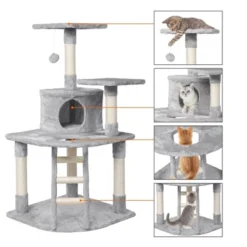 Yaheetech 3-Level Cat Tower With Scratching Post -Furniture GUEST ca8f652b 8cf7 46bd 857f 04d8d3368708