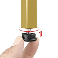 Yaheetech Round Accent Table With Glass Top And Metal Frame For Living Room -Furniture GUEST cadb770d 29c2 4d0a bc4c 3ba4889a46d8