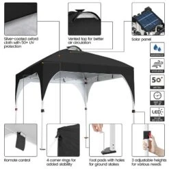 Yaheetech 10 × 10 Ft Portable Pop-Up Canopy Tent -Furniture GUEST cc241658 e537 4dc3 8e0f 69130bd5584d