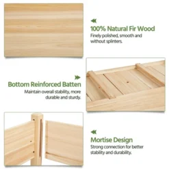 Yaheetech 2-tier Elevated Raised Garden Bed Wood -Furniture GUEST cccda195 8f87 428d a210 197586a1fb89