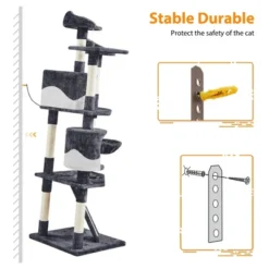 Yaheetech 79"H Large Cat Tower With Condos & Scratching Posts -Furniture GUEST ccce5903 47af 42a0 85e8 25807117105c