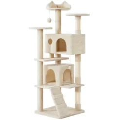 Yaheetech 70"H Cat Tree With 2 Condos For Kittens Small Cats -Furniture GUEST ccfc75b1 2616 42b1 a61f 46d32491cd02