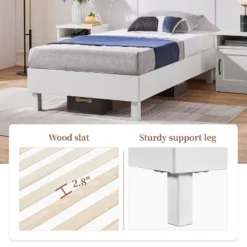 Yaheetech Wooden Bed Frame With Wood Slat Support 10 Yaheetech Wooden Bed Frame With Wood Slat Support -Furniture GUEST d0618089 429f 4ca0 a645 9671ff4adebc