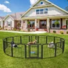 Yaheetech 16 Panels Dog Playpen Metal Pet Playpen, Black