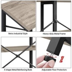 Yaheetech 3 Tiers Wood Console Table Industrial Sofa Table 11 Yaheetech 3 Tiers Wood Console Table Industrial Sofa Table -Furniture GUEST d140d24b 44aa 4892 84a4 ed33857054ac