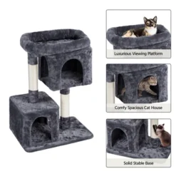 Yaheetech 33.5" Cat Condo With Plush Perch For Small Cats -Furniture GUEST d1a3cbee 6c45 41d5 b6b5 7560cbb6cc2a