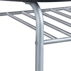 Yaheetech Round Dining Table Set For 2 With Steel Legs, Storage Rack -Furniture GUEST d1a4b4ab c808 4b2b 849e 9fa338563cc4