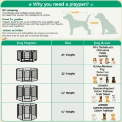 Yaheetech 6 Panels Dog Playpen Panels Metal Pet Playpen, Black 12 Yaheetech 6 Panels Dog Playpen Panels Metal Pet Playpen, Black -Furniture GUEST d237811a f075 45fa 85e4 426fadea6aa0