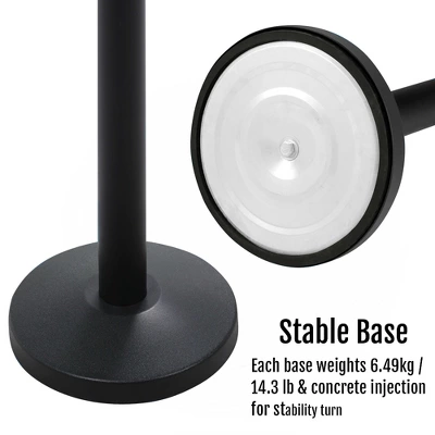 Yaheetech Retractable Belt Stanchion Set For Queuing Lines Crowd Control Barriers 7 Yaheetech Retractable Belt Stanchion Set For Queuing Lines Crowd Control Barriers - Image 7