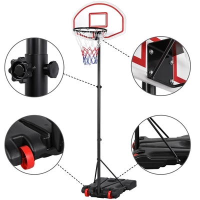 Yaheetech 1.9-2.5M Height-Adjustable Basketball Hoop System 3 Yaheetech 1.9-2.5M Height-Adjustable Basketball Hoop System - Image 3
