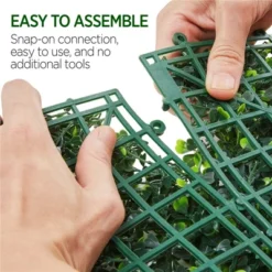 Yaheetech Pack Of 6 Faux Ivy Artificial Boxwood Panels Green -Furniture GUEST d3a870fe c567 4bda 96d4 6352c4c8b9ff