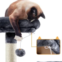 Yaheetech 71.5"H Plush Cat Tree With 2 Condos -Furniture GUEST d42c6b82 a9ab 4042 8eae 0193542b55c3
