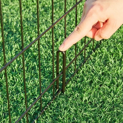 Yaheetech 8 Panel Metal Pet Playpen Dog Exercise Pen Fence, Black 5 Yaheetech 8 Panel Metal Pet Playpen Dog Exercise Pen Fence, Black - Image 5