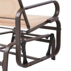 Yaheetech Outdoor Rocking Chair W/ Breathable Sling Fabric For Porch, Patio, Balcony -Furniture GUEST d5c1ce63 f549 49b0 a7d9 3dd792f1a97d