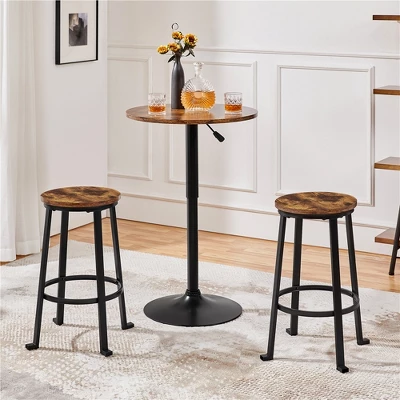 Yaheetech 24" H Counter Height Stools With Metal Frame Backless Barstools Set Of 2 1 Yaheetech 24" H Counter Height Stools With Metal Frame Backless Barstools Set Of 2