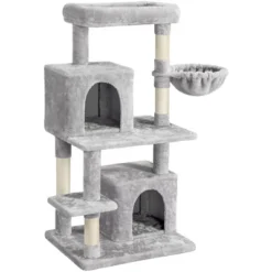 Yaheetech 3-Level Plush Cat Tower With 2 Condo For Small Cats -Furniture GUEST d71eb7e5 6ef5 46c3 8c85 f52c74a70404