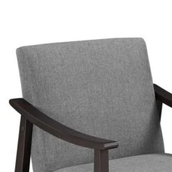 Yaheetech Fabric Accent Armchair With Rubber Wood Legs For Living Room Dark Gray -Furniture GUEST d8e79791 ab50 4fd9 91b8 dd1e56c6314a
