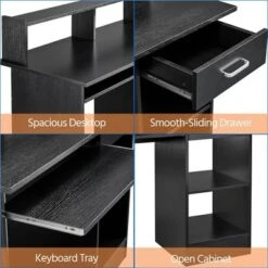 Yaheetech Home Office Wood Computer Desk With Storage Drawers -Furniture GUEST d99b43ff cdf7 4680 8d6b d844adfe046c