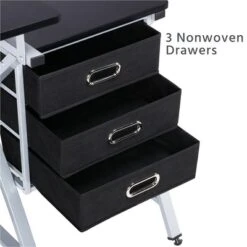 Yaheetech Adjustable Drafting Table Drawing Station Black -Furniture GUEST da0720c6 10db 40b1 8795 ea0104c2f77d