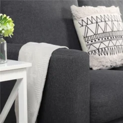 Yaheetech Modern Loveseat Sofa Upholstery Fabric 3-Seater Sofa Couch-Gray -Furniture GUEST da07fdb1 1870 4b52 9bd4 489eaa85e19f