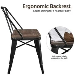 Yaheetech Industrial Metal Dining Bench With Wooden Top For Patio, Kitchen, Garden Black 10 Yaheetech Industrial Metal Dining Bench With Wooden Top For Patio, Kitchen, Garden Black -Furniture GUEST dc00ea08 abe9 491a b7ac c3118be9892a