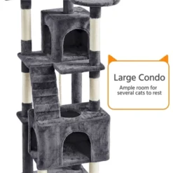 Yaheetech 72″ Height Cat Tree Cat Condos For Small/Medium Cats Dark Gray 14 Yaheetech 72″ Height Cat Tree Cat Condos For Small/Medium Cats Dark Gray -Furniture GUEST dc2f484f b803 4363 887a 10e7db5c8a75