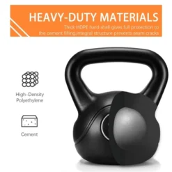 Yaheetech Kettlebell HDPE Coated Kettle Bells For Home Gym -Furniture GUEST de5cd85c 9726 46ea 811c 320834cb37a6