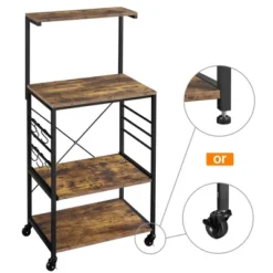 Yaheetech 50.5"H Kitchen Baker's Rack With Side Hooks -Furniture GUEST de5d7b7c d4ab 4901 b0ec 84d6af710134