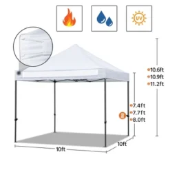 Yaheetech Pop-up Waterproof Canopy 10'x10' -Furniture GUEST dec668e8 d7be 424d b180 1de653f0981b