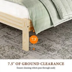 Yaheetech Wooden Bed Frame With Paneled Headboard -Furniture GUEST df06b944 7594 4be9 b3f1 98a8eb4a6e1d