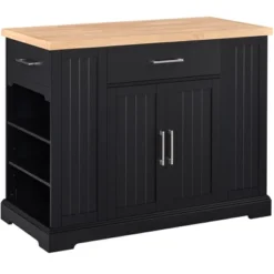 Yaheetech 36″ H Wooden Kitchen Island Modern Storage Cabinet With Drawer -Furniture GUEST e068af9b 9bfe 48a5 a75a 620200168bb8