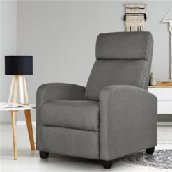 Yaheetech Fabric Upholstered Adjustable Recliner Chair With Pocket Spring For Living Room