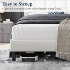 Yaheetech Upholstered Platform Bed Frame With Square Tufted Headboard 10 Yaheetech Upholstered Platform Bed Frame With Square Tufted Headboard -Furniture GUEST e2ad5ced c32c 4f8d 9697 6530b171d563