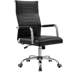 Yaheetech Modern Faux Leather Office Desk Chair -Furniture GUEST e33681a0 0921 4268 bfcb 89bc8e4ce455