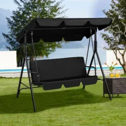 Yaheetech 3-Seat Outdoor Patio Swing Chair