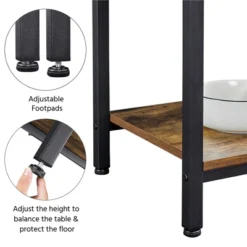 Yaheetech 67.5" H Baker’s Rack With Power Outlet For Kitchen Storage, Rustic Brown -Furniture GUEST e508f801 94eb 4bda adf8 b60111602ae9